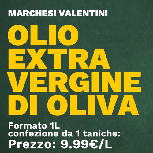 Marchesi Valentini Olio extravergine di oliva 1L Imbottigliato in vetro