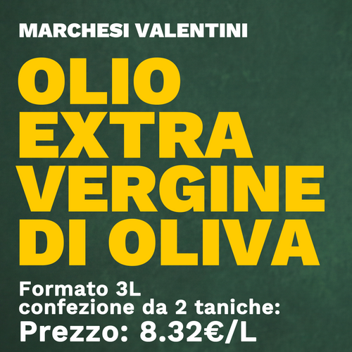Marchesi Valentini Olio Extra Vergine di Oliva 3L * 2 bottiglie