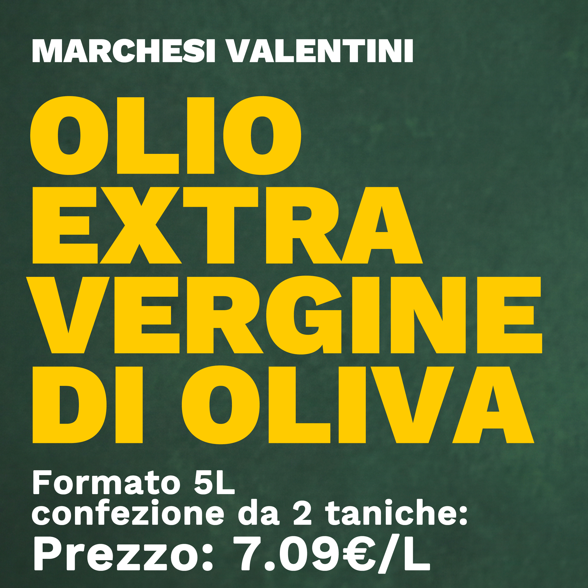 Marchesi Valentini Olio Extravergine di Oliva 5L * 2 bottiglie
