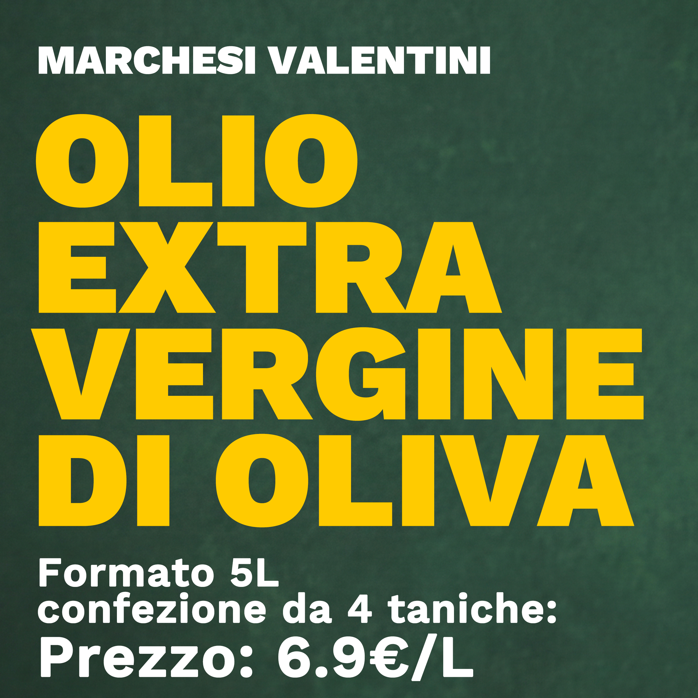 Marchesi Valentini Olio Extravergine di Oliva 5L * 4 bottiglie