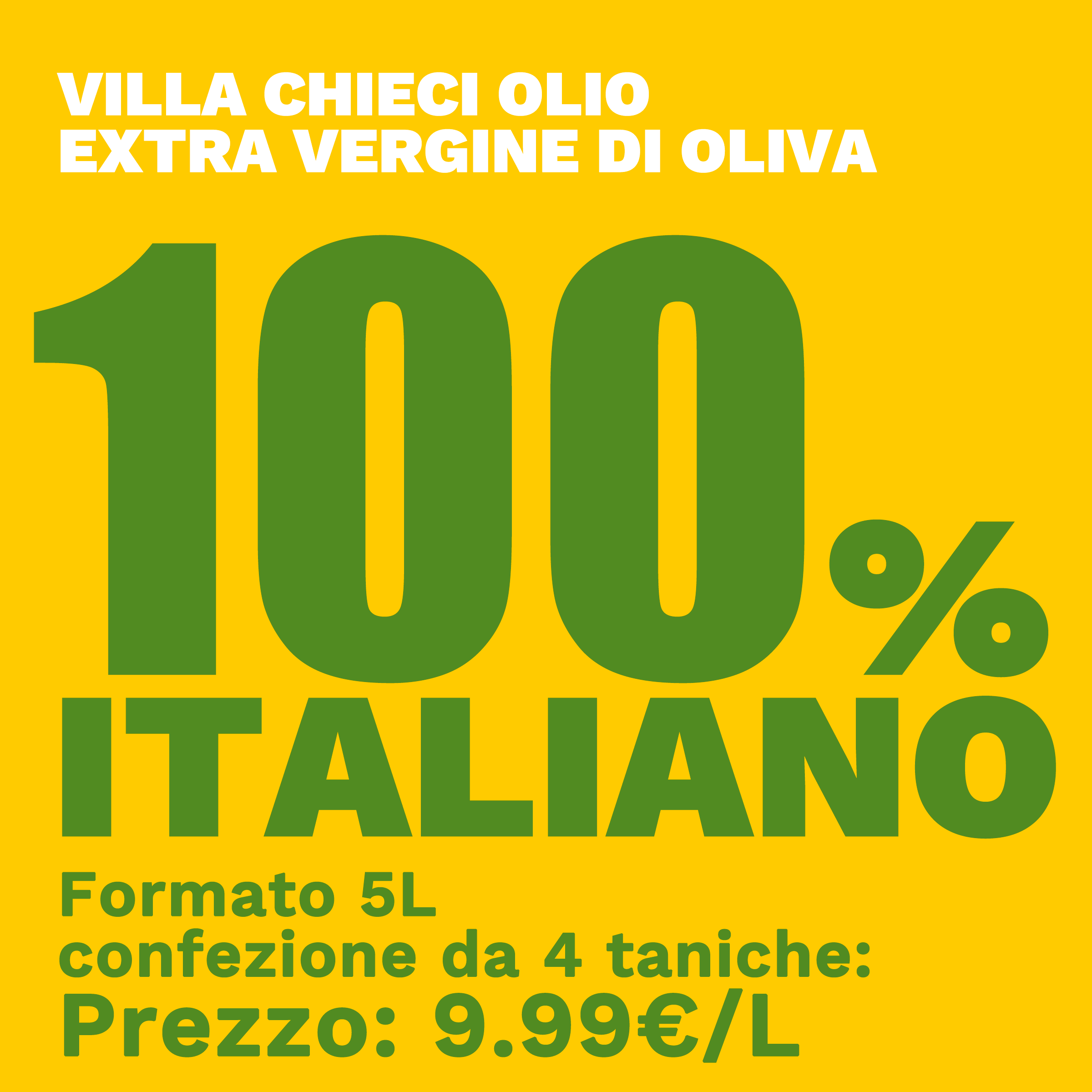 Olio extravergine di oliva non filtrato 5L 100% Italia * 4 bottiglie