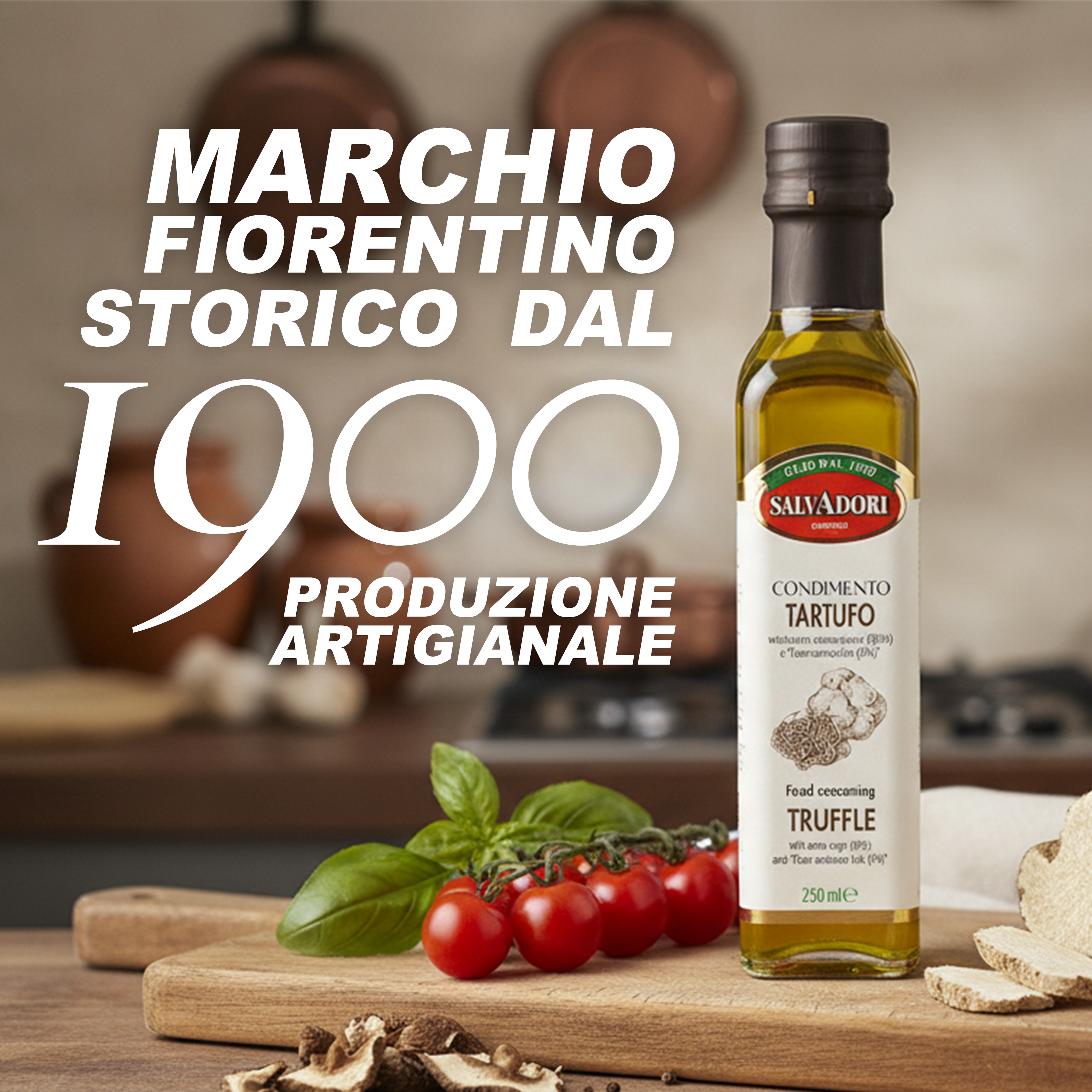 Olio al tartufo nero 250 ml Olio extra vergine d'oliva per salse e per insaporire i piatti Adatto a una dieta vegana e senza glutine
