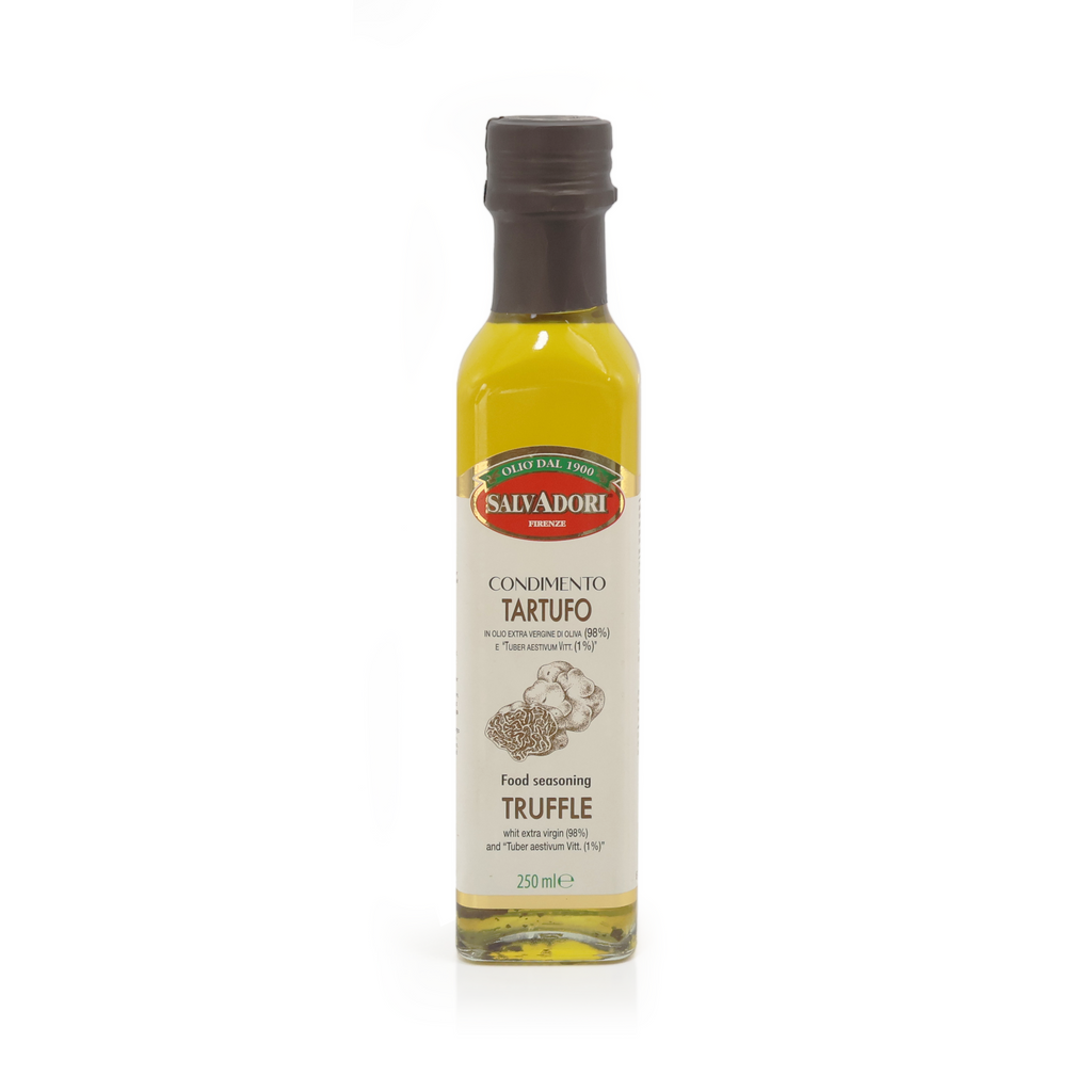 Olio al tartufo nero 250 ml Olio extra vergine d'oliva per salse e per insaporire i piatti Adatto a una dieta vegana e senza glutine