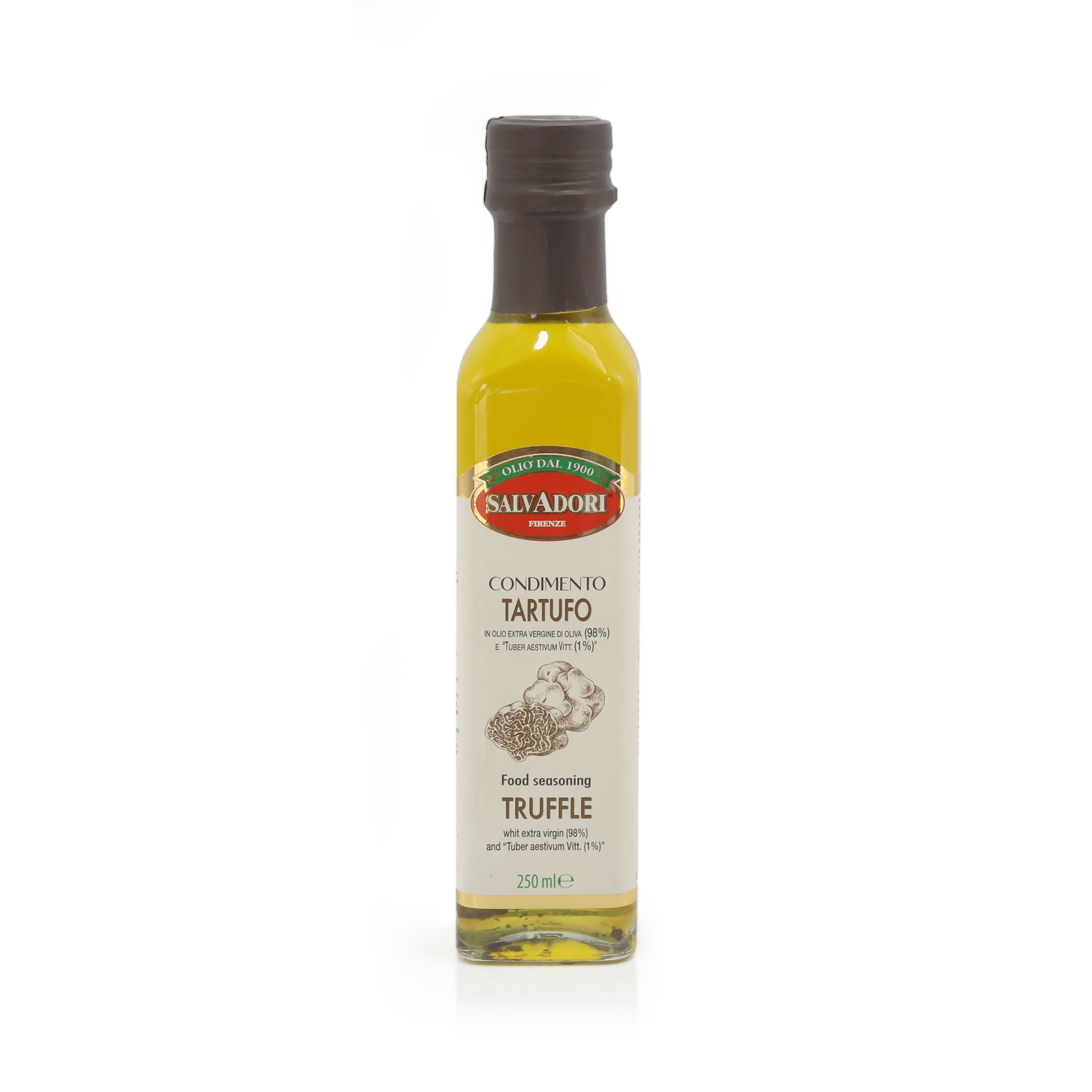 Olio al tartufo nero 250 ml Olio extra vergine d'oliva per salse e per insaporire i piatti Adatto a una dieta vegana e senza glutine
