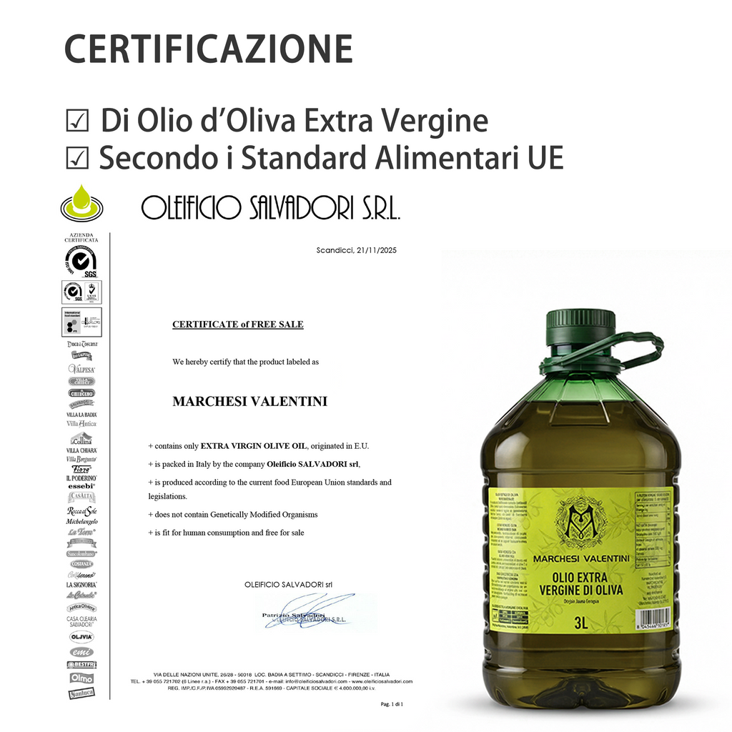 Marchesi Valentini Olio Extra Vergine di Oliva 3L