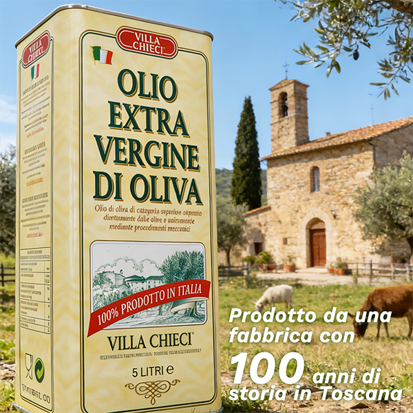 Olio extravergine di oliva non filtrato 5L 100% Italia * 2 bottiglie