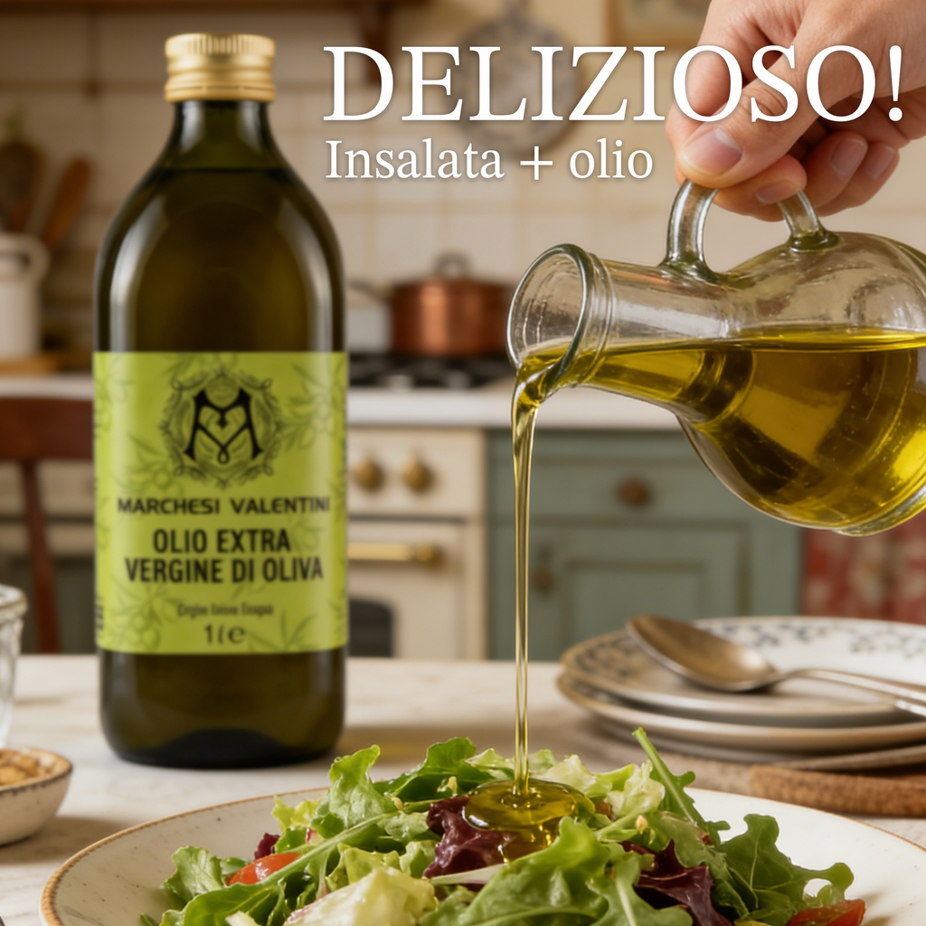 Marchesi Valentini Olio Extravergine di Oliva 1L × 40 Bottiglie in Vetro